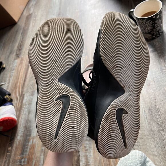 Nike Fly By Mid Basketball Shoes Sneakers Mens Size 8.5 Black White CD0189-001 - Picture 5 of 5